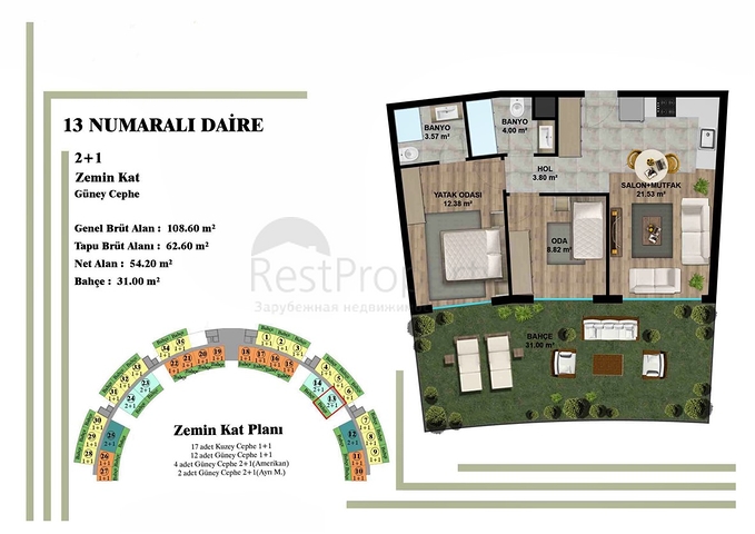 Investitionsprojekt in Altyntaş - Antalya 