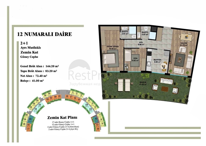Investitionsprojekt in Altyntaş - Antalya 