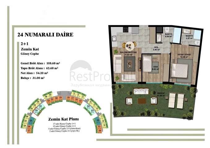 Investitionsprojekt in Altyntaş - Antalya 