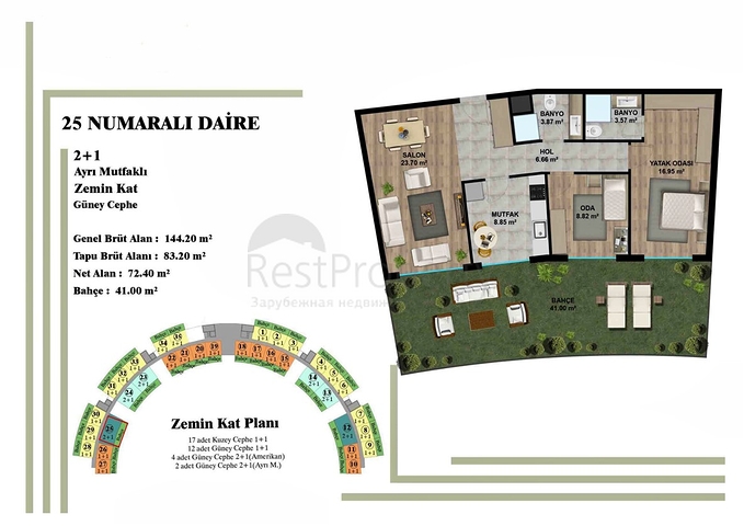 Investitionsprojekt in Altyntaş - Antalya 