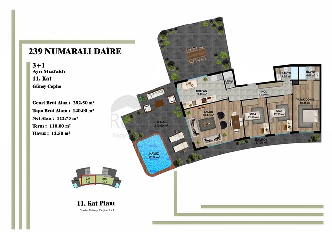 Investitionsprojekt in Altyntaş - Antalya 