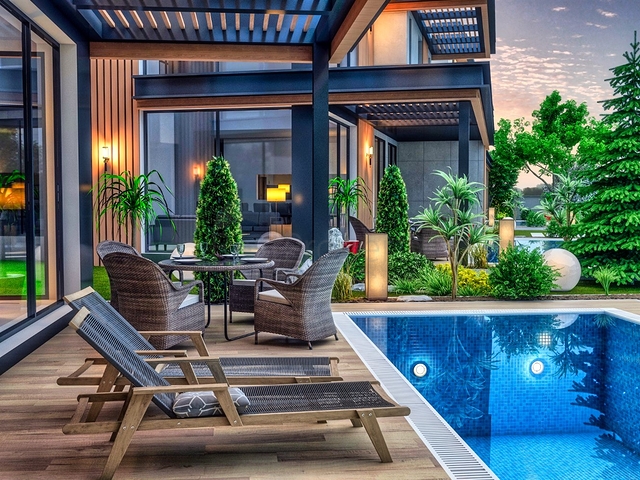 Villa in einem 9+2-Komplex in der Region Doshemealty - Antalya 