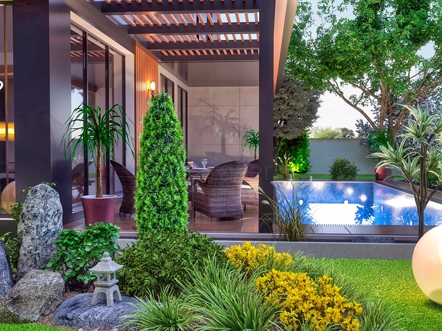 Villa in einem 9+2-Komplex in der Region Doshemealty - Antalya 