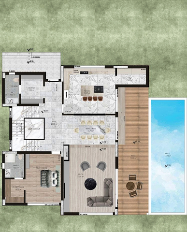 Villa in einem 9+2-Komplex in der Region Doshemealty - Antalya 