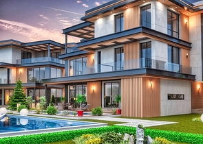 Villa in einem 9+2-Komplex in der Region Doshemealty - Antalya 