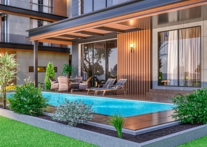 Villa in einem 9+2-Komplex in der Region Doshemealty - Antalya 