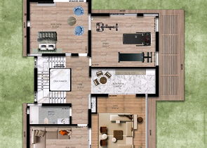 Villa in einem 9+2-Komplex in der Region Doshemealty - Antalya 