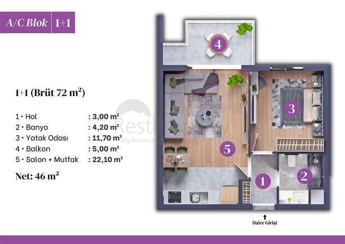 Investitionsprojekt in Altyntaş - Antalya