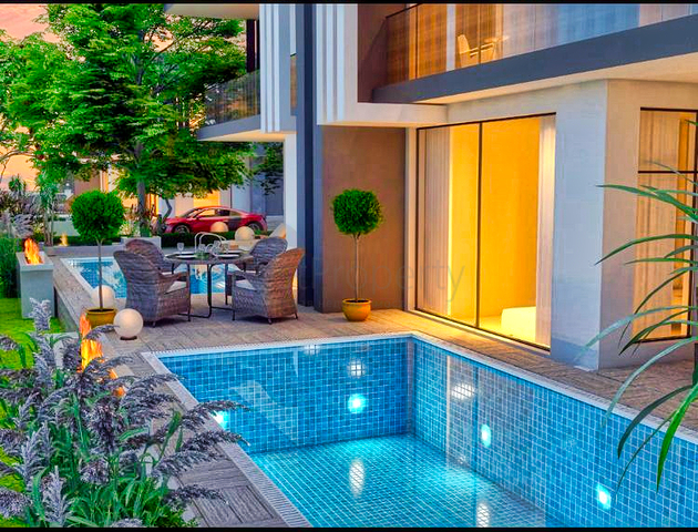 4+1-Villa in der Region Doshemealty - Antalya