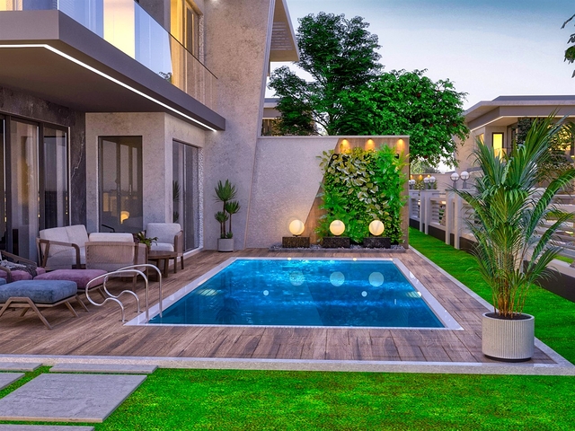 4+1-Villa in der Region Doshemealty - Antalya