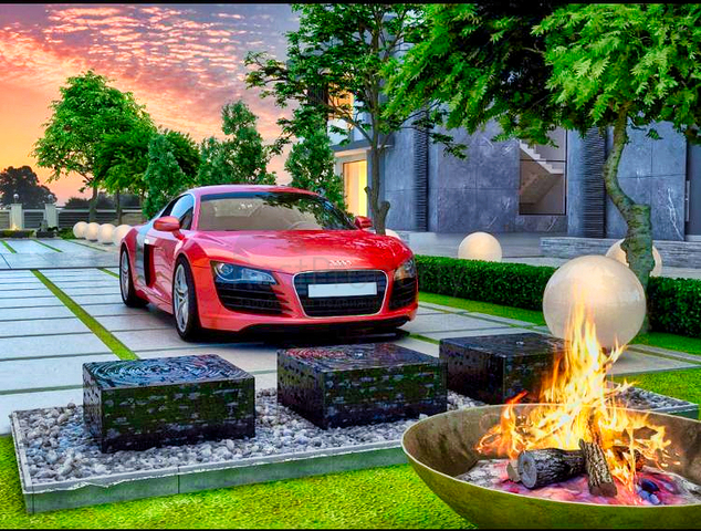 4+1-Villa in der Region Doshemealty - Antalya