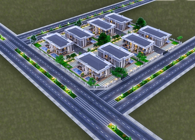 4+1-Villa in der Region Doshemealty - Antalya