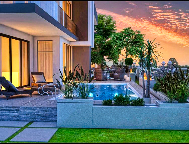 4+1-Villa in der Region Doshemealty - Antalya