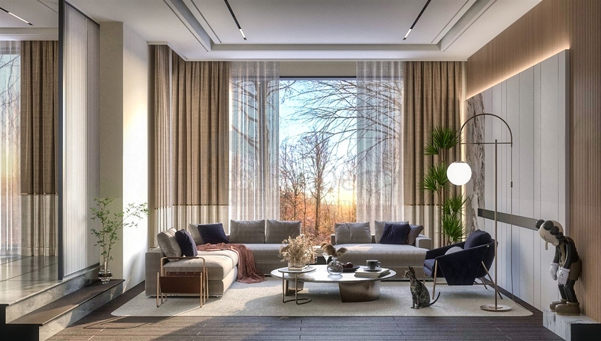 4+1-Villa in der Region Doshemealty - Antalya