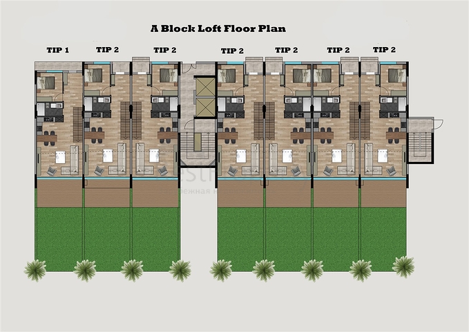 Investitionsprojekt im Wohnbezirk Persimmon - Antalya