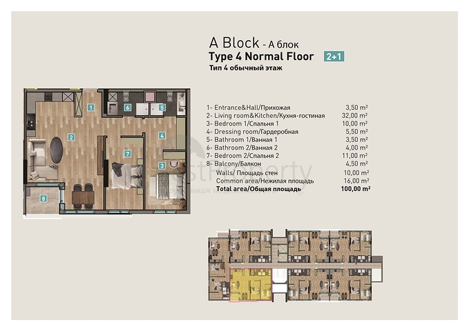 Investitionsprojekt im Wohnbezirk Persimmon - Antalya