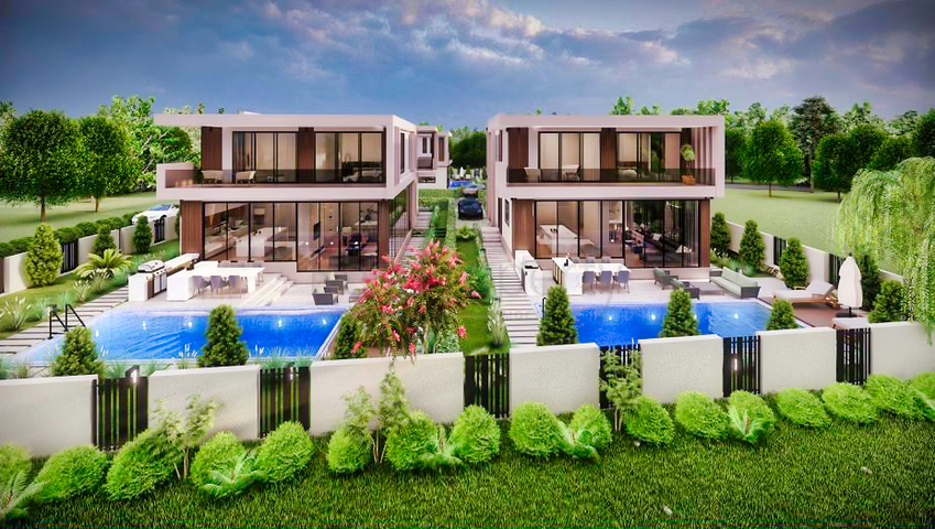 Investitionsprojekt einer 4+1-Villa in der Region Doshemealty - Antalya 