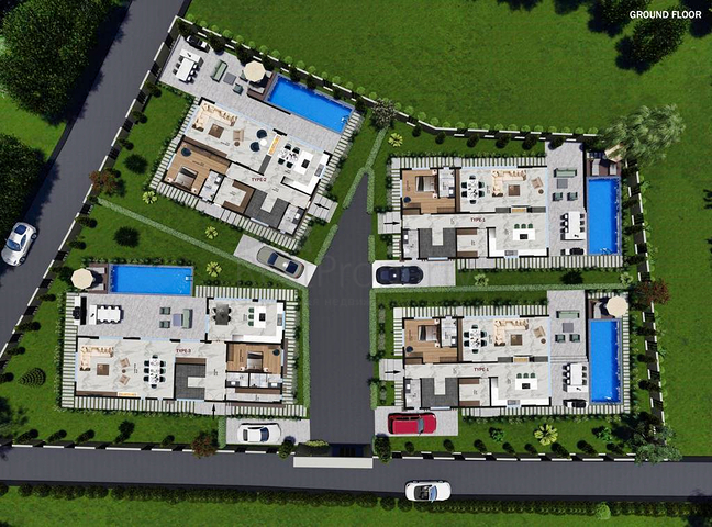 Investitionsprojekt einer 4+1-Villa in der Region Doshemealty - Antalya 