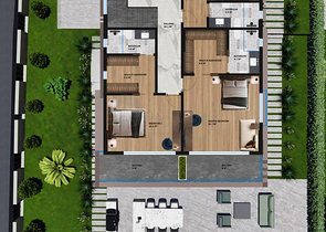 Investitionsprojekt einer 4+1-Villa in der Region Doshemealty - Antalya 