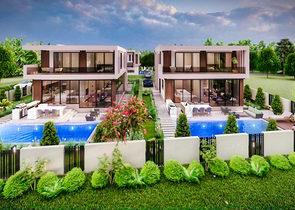 Investitionsprojekt einer 4+1-Villa in der Region Doshemealty - Antalya 