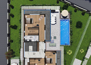 Investitionsprojekt einer 4+1-Villa in der Region Doshemealty - Antalya 