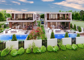 Investitionsprojekt einer 4+1-Villa in der Region Doshemealty - Antalya 