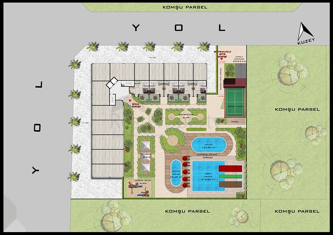 Investitionsprojekt im Wohnbezirk Altyntasch - Antalya