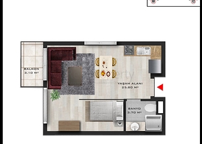 Investitionsprojekt im Wohnbezirk Altyntasch - Antalya