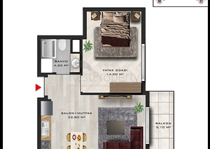 Investitionsprojekt im Wohnbezirk Altyntasch - Antalya