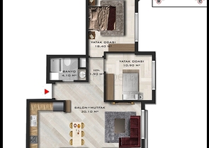 Investitionsprojekt im Wohnbezirk Altyntasch - Antalya