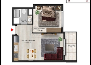 Investitionsprojekt im Wohnbezirk Altyntasch - Antalya