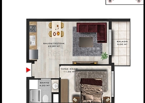 Investitionsprojekt im Wohnbezirk Altyntasch - Antalya