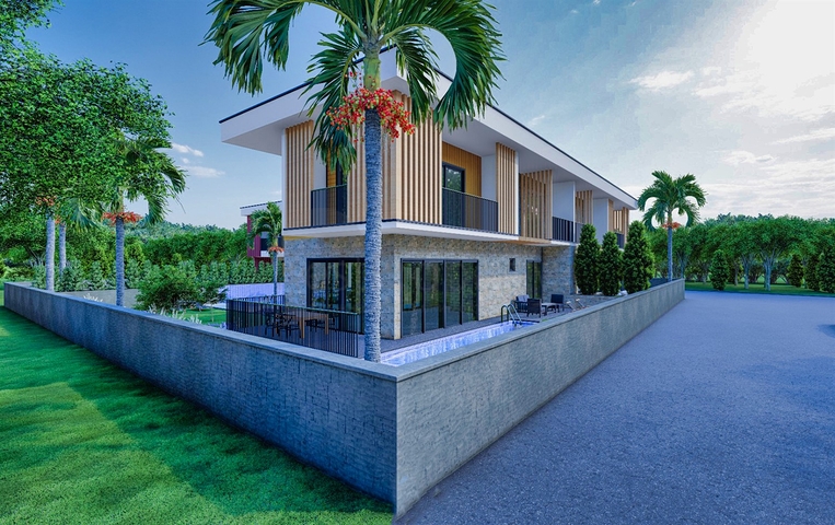 4+2-Villen im Stadtteil Doshemealty - Antalya 