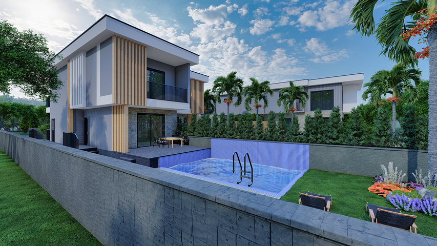 4+2-Villen im Stadtteil Doshemealty - Antalya 