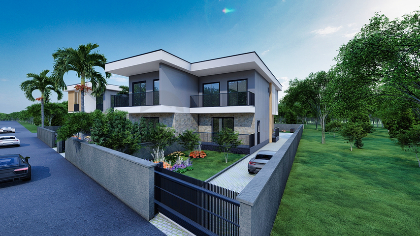 4+2-Villen im Stadtteil Doshemealty - Antalya 