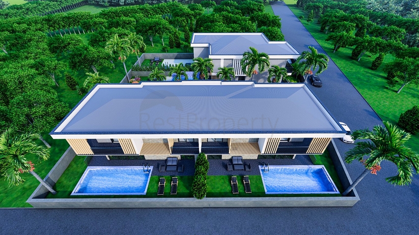 4+2-Villen im Stadtteil Doshemealty - Antalya 