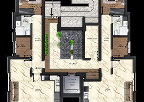 3+1-Apartments im Stadtteil Kepez - Antalya