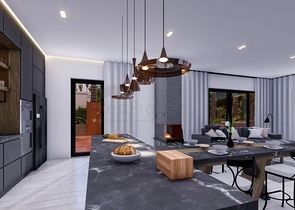 Villa mit 5+1 Grundrissen in der Region Doshemealty - Antalya