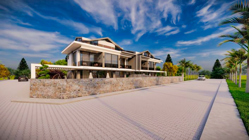 Villa mit 5+1 Grundriss in Fethiye - Antalya  Villa mit 5+1 Grundriss in Fethiye - Antalya