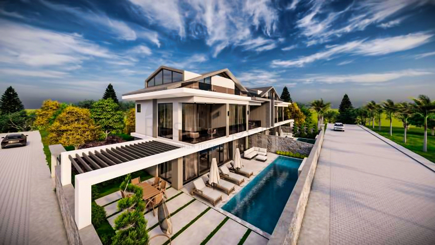 Villa mit 5+1 Grundriss in Fethiye - Antalya  Villa mit 5+1 Grundriss in Fethiye - Antalya