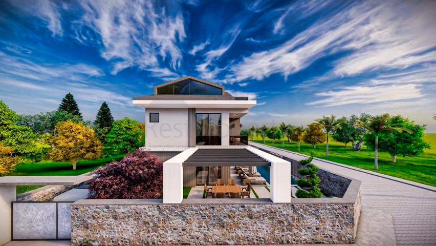 Villa mit 5+1 Grundriss in Fethiye - Antalya  Villa mit 5+1 Grundriss in Fethiye - Antalya