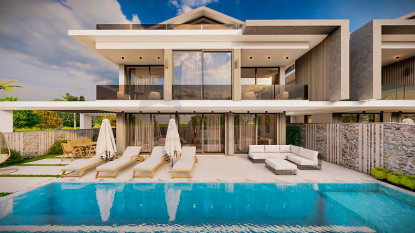 Villa mit 5+1 Grundriss in Fethiye - Antalya  Villa mit 5+1 Grundriss in Fethiye - Antalya