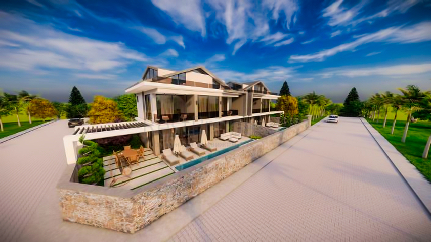 Villa mit 5+1 Grundriss in Fethiye - Antalya  Villa mit 5+1 Grundriss in Fethiye - Antalya