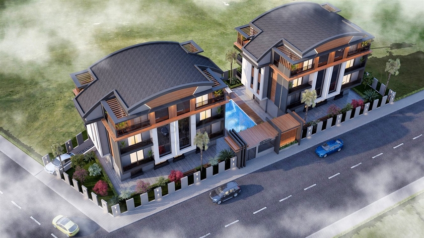 Apartments mit 1+1 und 2+1 Grundrissen im Stadtteil Kushkavagi - Antalya