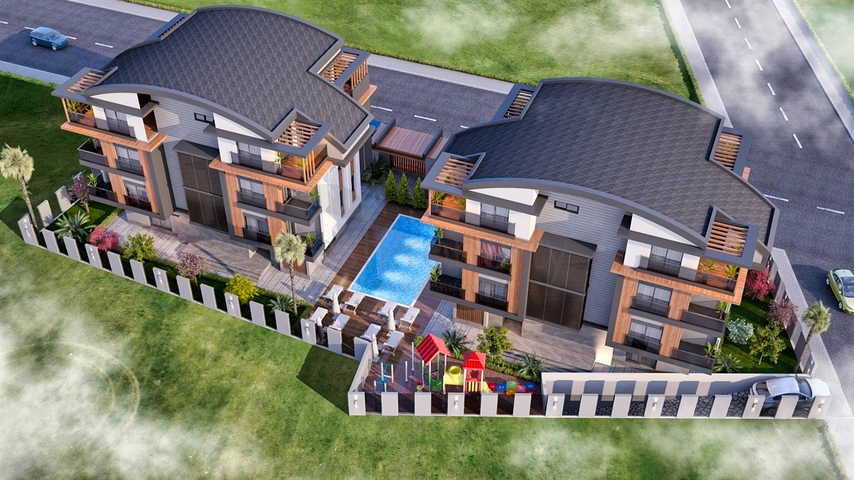 Apartments mit 1+1 und 2+1 Grundrissen im Stadtteil Kushkavagi - Antalya