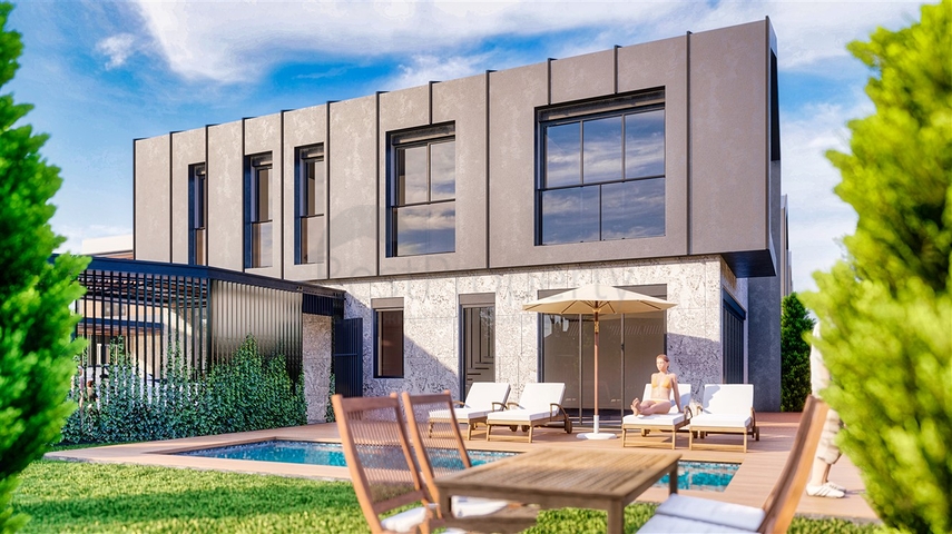 4+1-Villen im Stadtteil Doshemealty - Antalya 