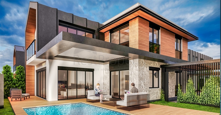 4+1-Villen im Stadtteil Doshemealty - Antalya 