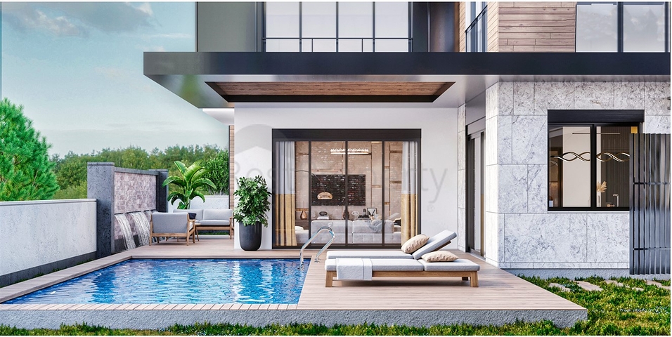 4+1-Villen im Stadtteil Doshemealty - Antalya 