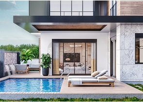 4+1-Villen im Stadtteil Doshemealty - Antalya 