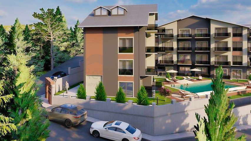 Apartment mit 1+1 Grundriss in Fethiye 